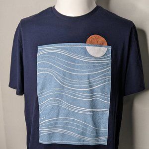 Goodfellow Men's Short Sleeve Graphic T-Shirt Sun & Sea Marine XL